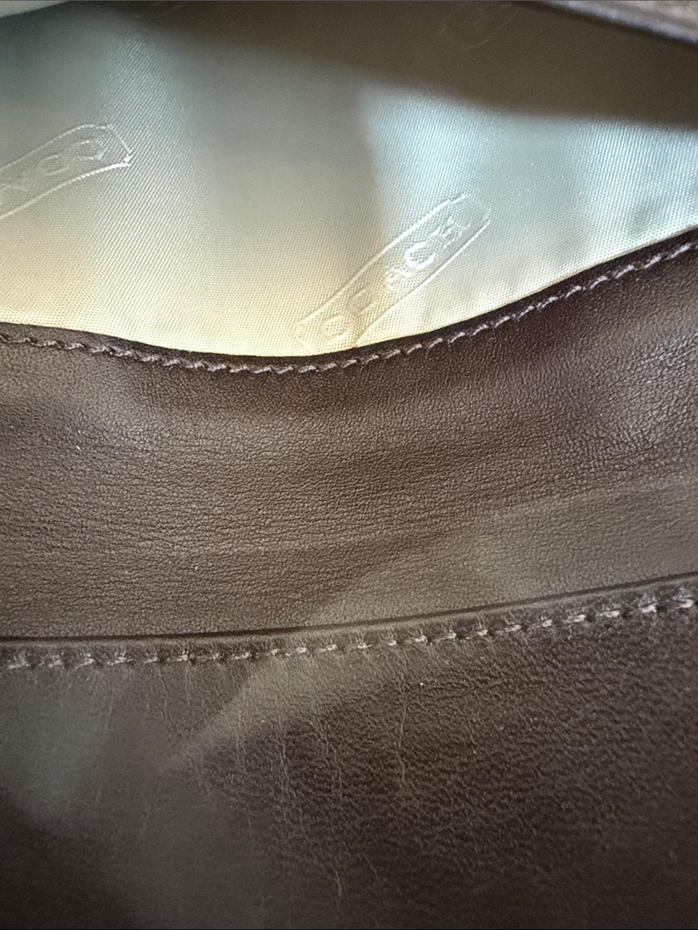 Coach Brown Signature Canvas Long Wallet - Picture 5 of 7